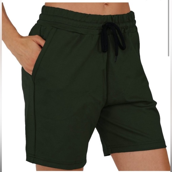 NIP Women’s Olive Green Stretchy Athletic Shorts - Picture 6 of 6